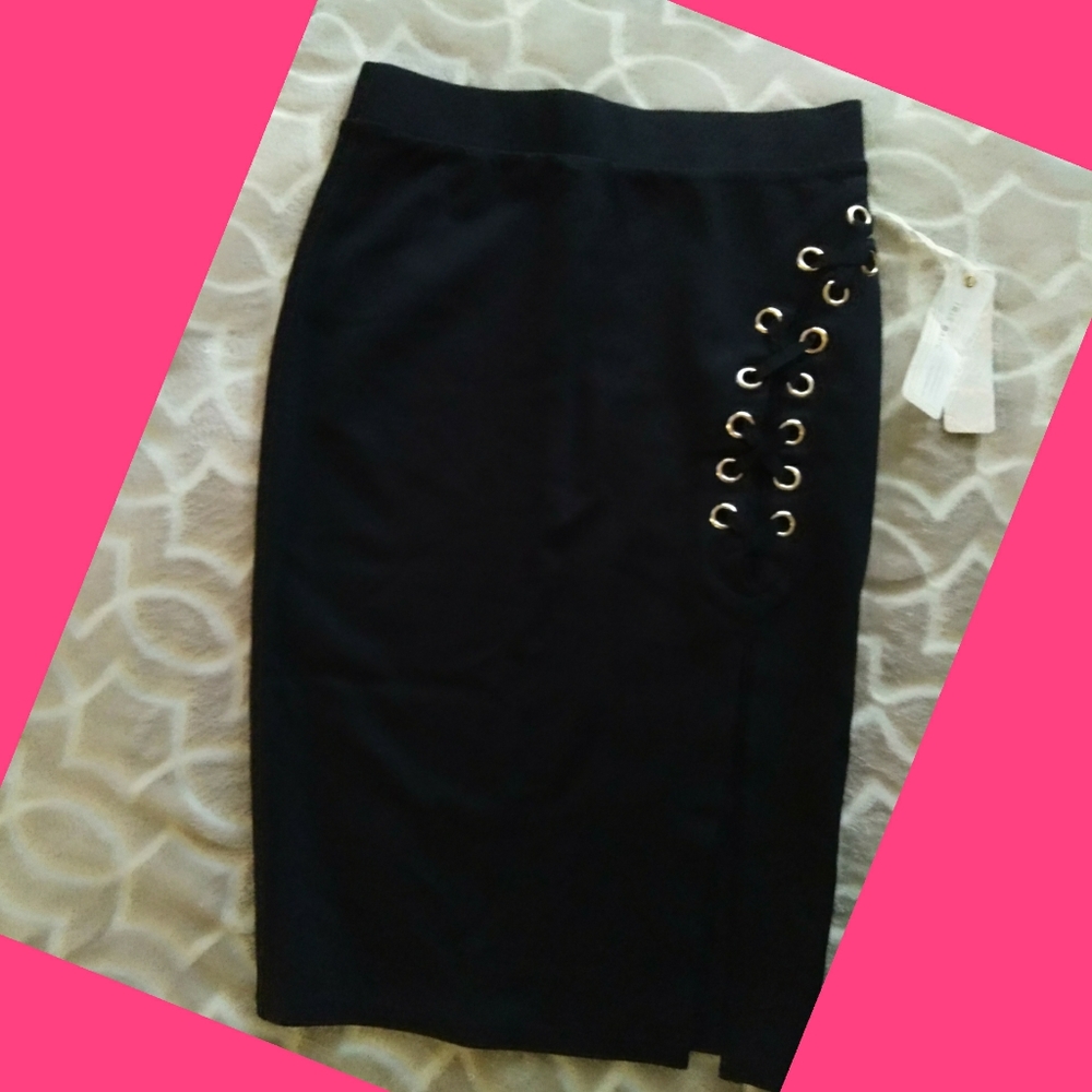 Iris Basic Black Pencil Skirt S